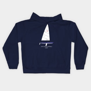 Laser Sailboat Kids Hoodie